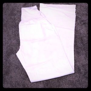 Pink Blush Maternity Linen Pants